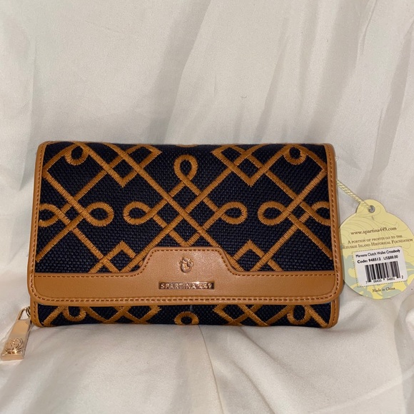NWT Spartina Mareena Clutch Wallet Crossbody - Picture 3 of 6